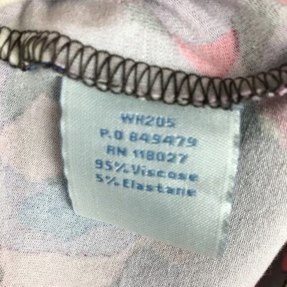 Boden Purple Blue Pink  Floral Knit Short Sleeve Dress size 6 - Picture 6 of 9